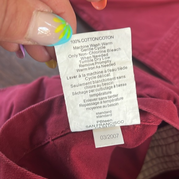 PB Teen Red Pillow shams 100% cotton - Picture 4 of 6